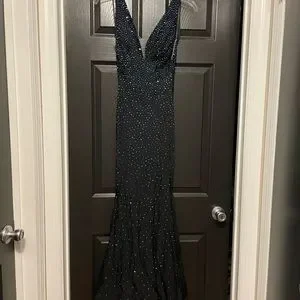 strapless open back dress Dave & Johnny Prom Dress A10222